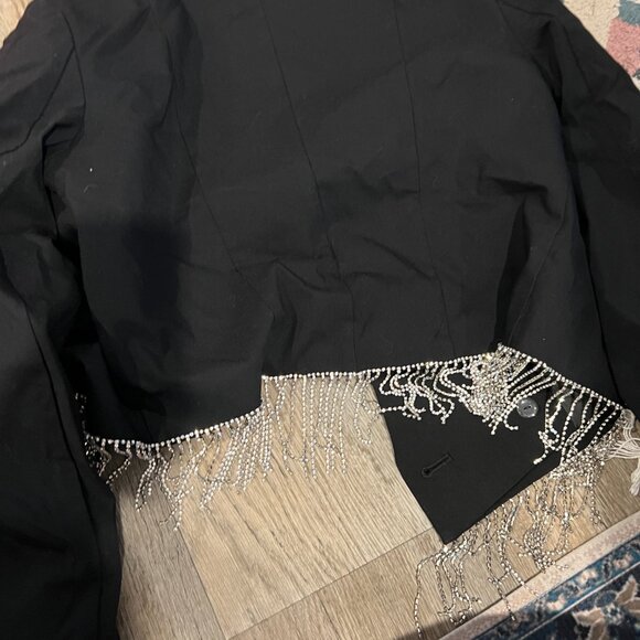 NWOT Culpos x INC Cropped Rhinestone Blazer small - Picture 15 of 15